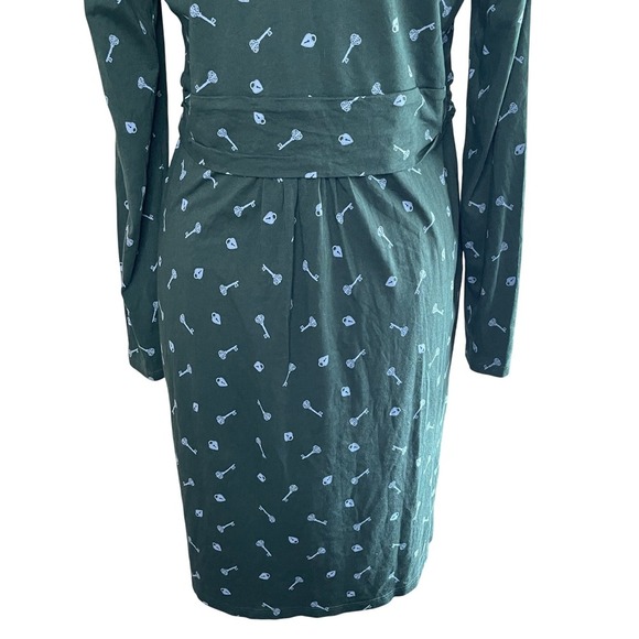 BODEN Chatsworth Mabel Lock & Key Long-Sleeve Green Dress, Size 16 - Picture 8 of 11